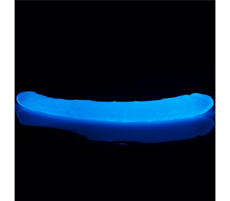 Dildo Doble Lumino 14.5 Luz Azul