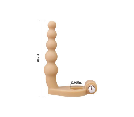 Estimulador Anal The Ultra Soft Bead 6.5 con Vibración Natural