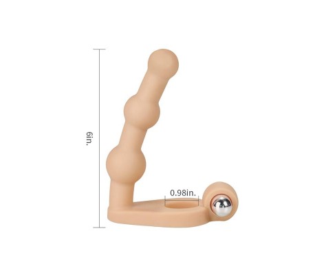 Estimulador Anal The Ultra Soft Bead 6 con Vibración Natural