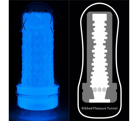 Masturbador Masculino Lumino Luz Azul