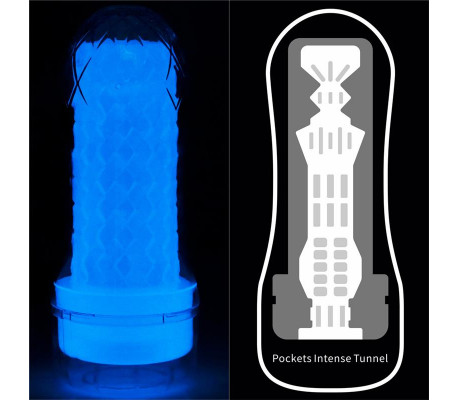 Masturbador Masculino Lumino Luz Azul