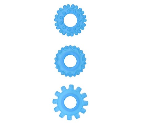 Lumino Play Set 3 Anillos para el Pene Luz Azul