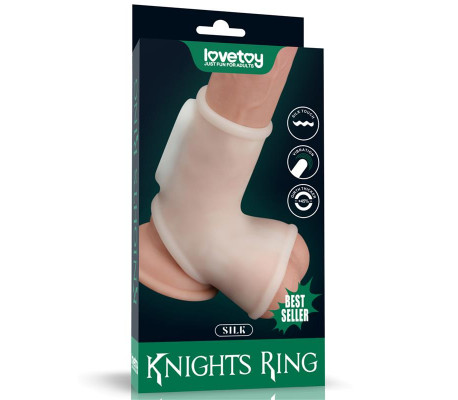 Funda Pene y Testículos con Vibración Silk Knights