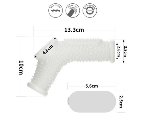 Funda el Pene y Testículos con Vibración Drip Knights