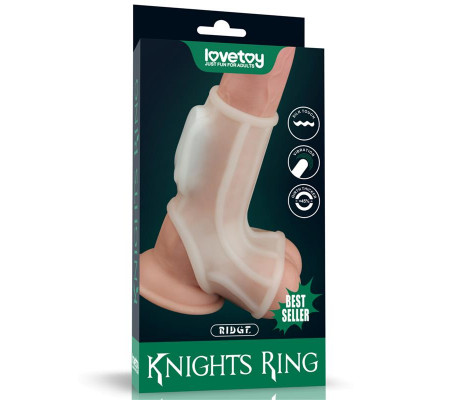Funda el pene y testículos con vibración Ridge Knights