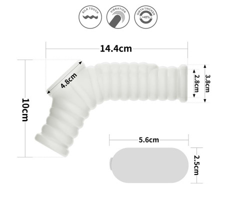 Funda el pene y testículos con vibración Wave Knights