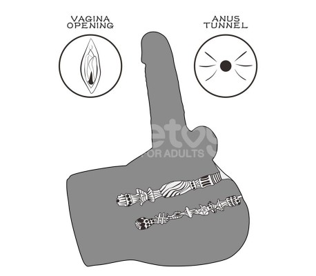 Streetgirls 17 Masturbador con Dildo Articulable