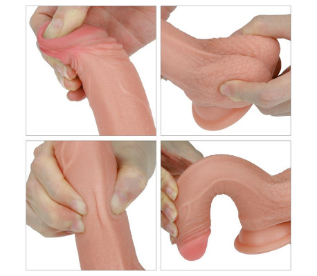 Dildo Nature 7 Silicona Líquida Natural