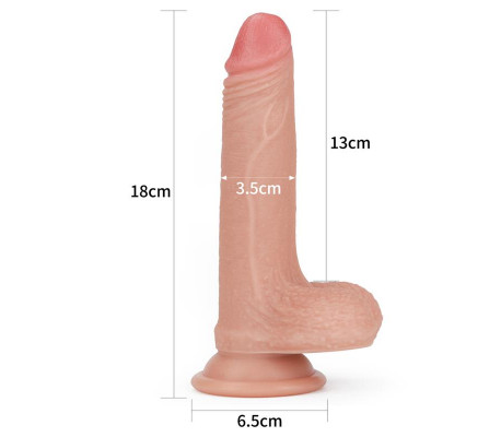 Dildo Nature 7 Silicona Líquida Natural