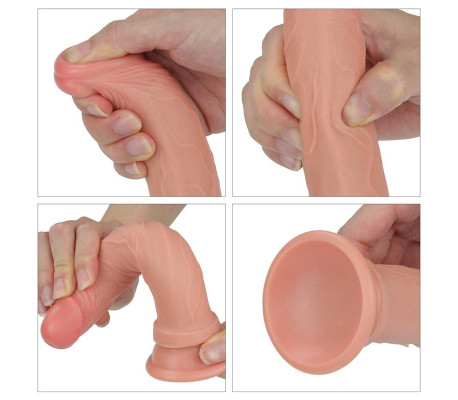 Dildo Nature 7 Silicona Líquida Natural