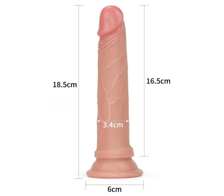Dildo Nature 7 Silicona Líquida Natural