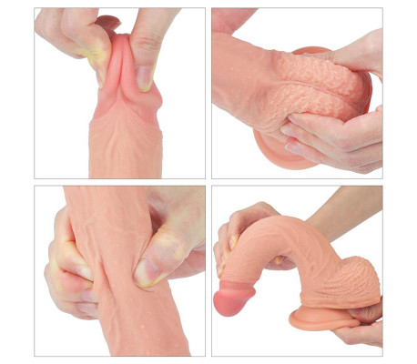 Dildo Nature 8.5 Silicona Líquida Natural