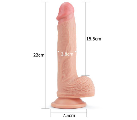 Dildo Nature 8.5 Silicona Líquida Natural