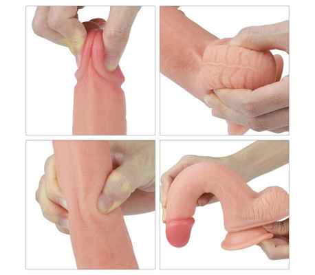 Dildo Nature 8 Silicona Líquida Natural