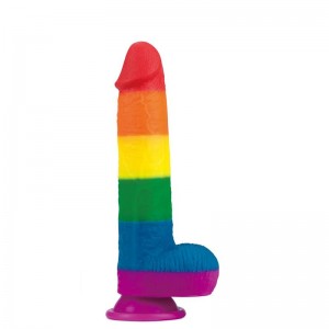 Dildo Prider 9 Silicona Líquida LGBT