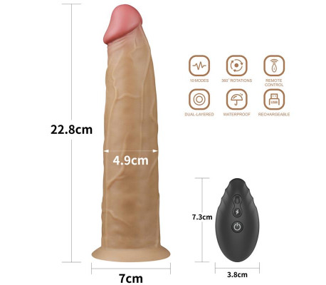 Vibrador con Rotación Doble Capa 9