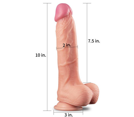 Dildo Nature 10 Dual Layer Natural