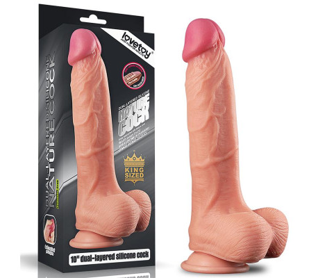 Dildo Nature 10 Dual Layer Natural