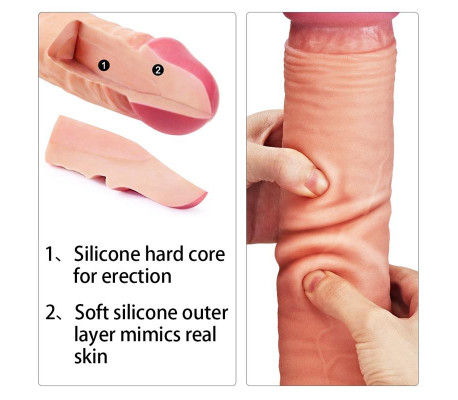 Dildo Nature 12 Dual Layer Natural