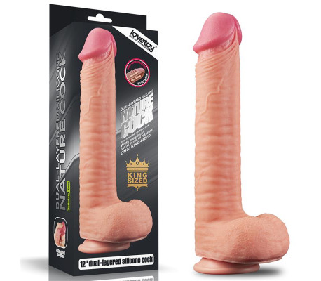 Dildo Nature 12 Dual Layer Natural