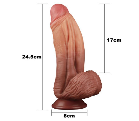 Dildo Nature King 10 Dual Layer