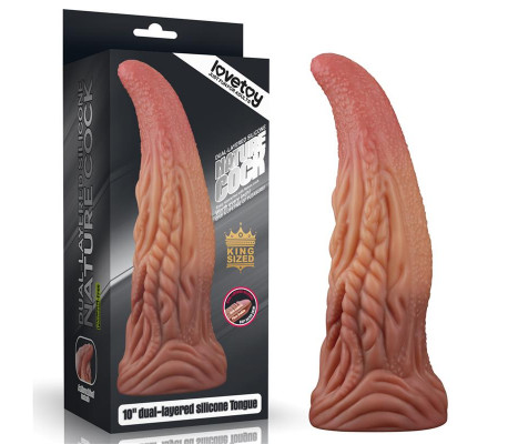 Dildo Tongue 10 Dual Layer