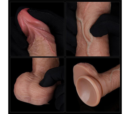 Dildo Dual Layer Silicona 7.5
