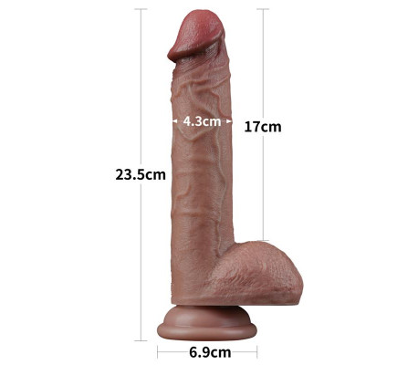 Dildo Dual Layer Silicona 9