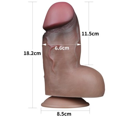 Dildo Doble Capa Silicona Platinum 7