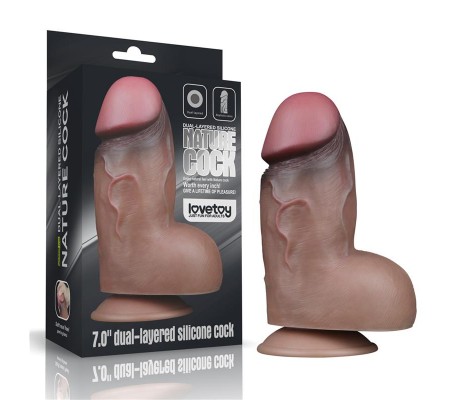 Dildo Doble Capa Silicona Platinum 7