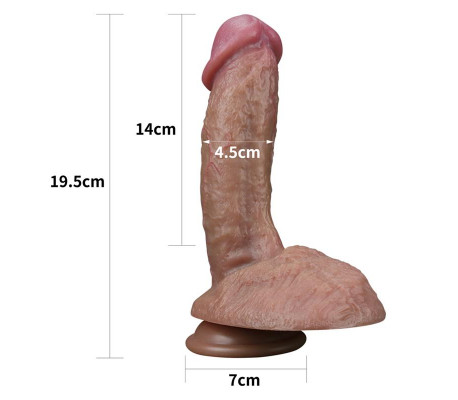 Dildo Nature 7.5 Dual Layer
