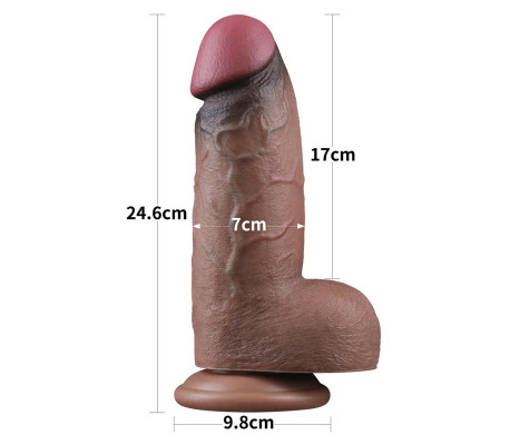 Dildo Silicona Dual Layered XXL 9.5
