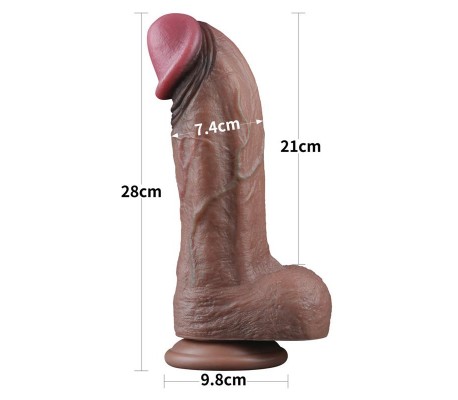 Dildo Silicona Dual Layered XXL 11