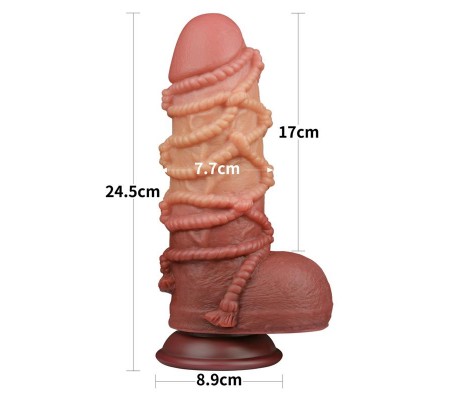 Dildo Dual Layer Tamaño King Nature 9.5