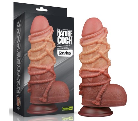Dildo Dual Layer Tamaño King Nature 9.5
