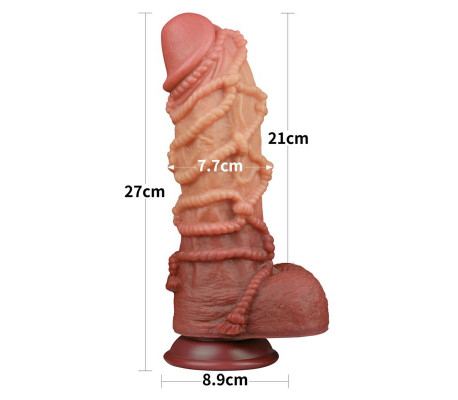 Dildo Dual Layer Tamaño King Nature 10.5