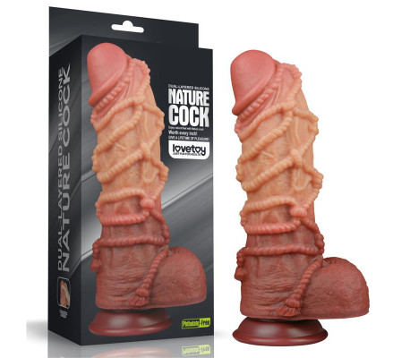 Dildo Dual Layer Tamaño King Nature 10.5