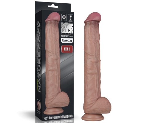 Dildo Dual Layer Articulable XXL 14,5