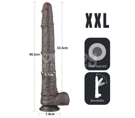 Dildo Dual Layered Articulable XXL 16