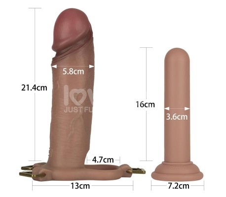 Ingen Arnés Ajustabe con Dildo Hueco 9 Enhanced Set XS/S/M