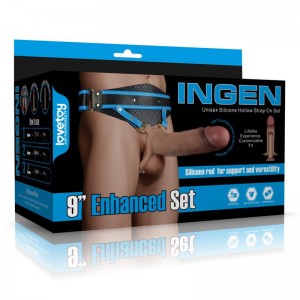 Ingen Arnés Ajustable con Dildo Hueco 9 Enhanced Set L/XL/2XL