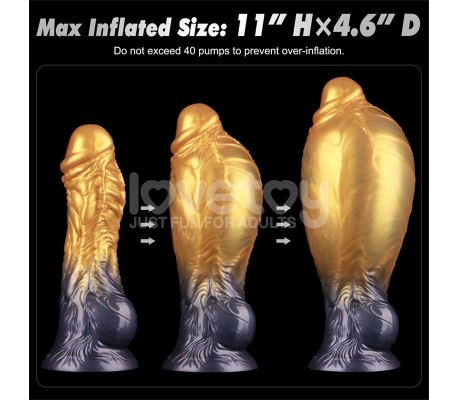 Dildo Inflable Silicona Dual Density 8