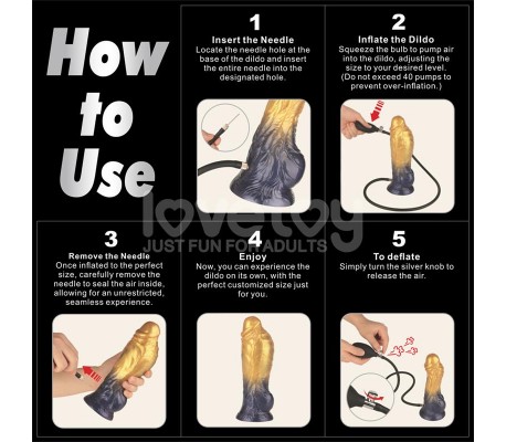 Dildo Inflable Silicona Dual Density 8