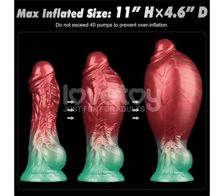 Dildo Inflable Silicona Dual Density 8