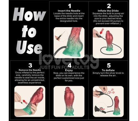 Dildo Inflable Silicona Dual Density 8