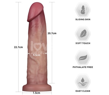 Sliding PRO II Dildo Piel Deslizante-Retractil Dual-layer 9