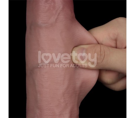 Sliding PRO II Dildo Piel Deslizante-Retractil Dual-layer 9