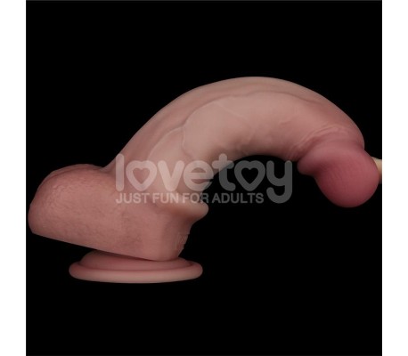 Dildo con Vibración Piel Deslizante Silicona Dual Layer 8