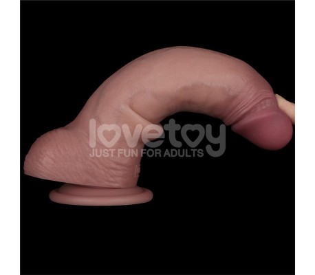 Dildo con Vibración Piel Deslizante Silicona Dual Layer 8.5