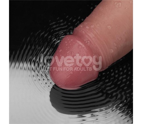 Dildo con Vibración Piel Deslizante Silicona Dual Layer 8.5